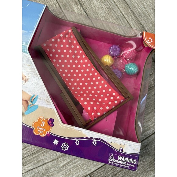 My Life As Beach Cabana Play Set for 18" Dolls American Girl, 3 Pieces - Picture 2 of 5